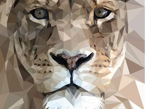 Modern Lion Decorative Painting