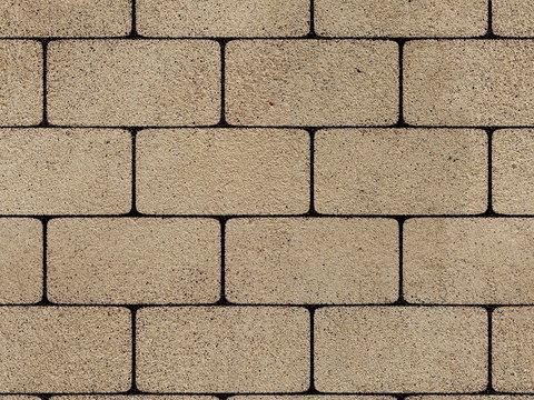 Seamless geometric rule pedestrian brick permeable brick masonry cement floor