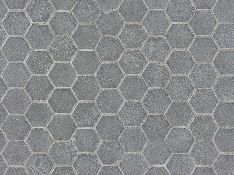 Hexagonal square brick masonry cement ground