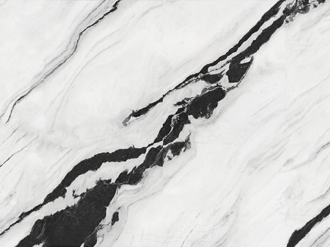 Black and White Mountain Water Marble Rock Slab