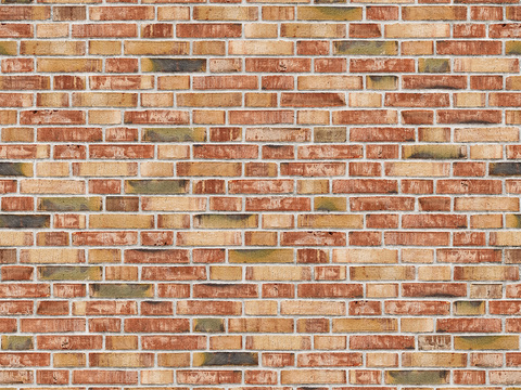 Seamless red brick wall outdoor wall ground