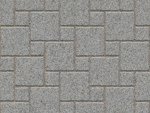 Seamless granite stone geometric parquet floor tile sidewalk road ground square paving