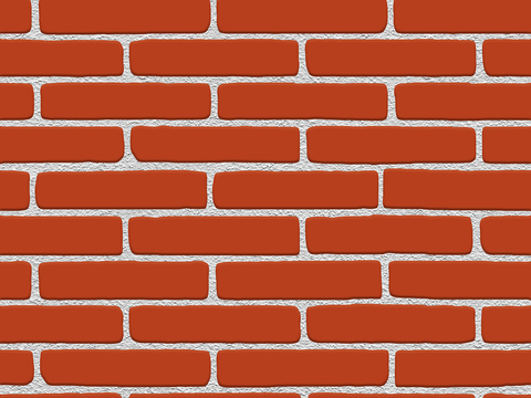 Seamless red brick wall exterior wall ground