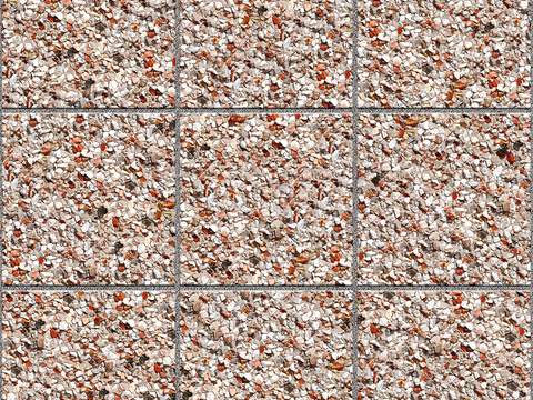 Seamless outdoor brick sidewalk road ground square brick