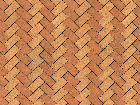 Seamless outdoor brick sidewalk road ground square brick