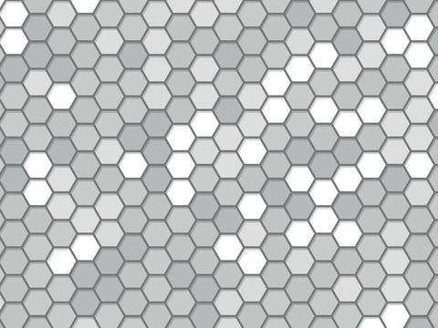 Hexagon Bump Background Hexagon Mosaic Black White Grey Mosaic