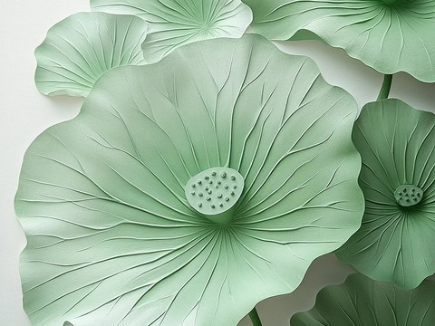 New Chinese Lotus Lotus Leaf Painting Wallpaper