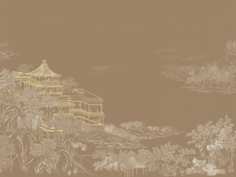 New Chinese Attic Mural