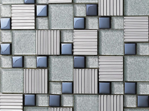 Glass Mosaic Tile Mosaic Metal Mosaic