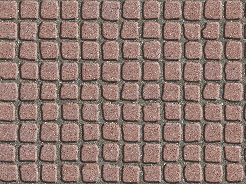 Seamless outdoor brick sidewalk road ground square brick