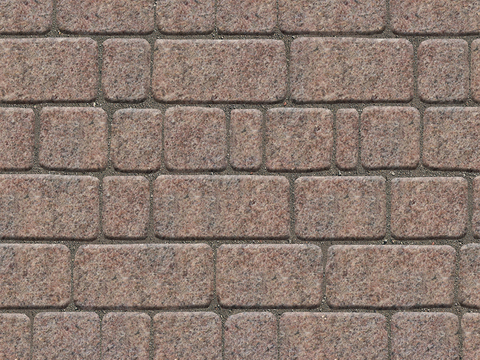 Seamless outdoor brick sidewalk road ground square brick