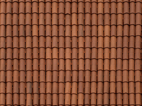 Seamless orange roof tile terracotta tile villa roof tile