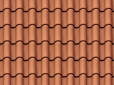 Seamless villa roof tile terracotta tile