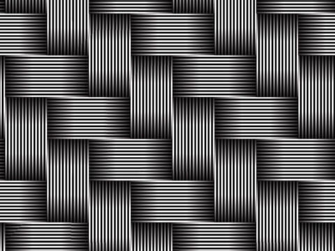 Seamless woven black and white bump