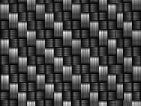 Seamless Rattan Bamboo Woven Black and White Concave-convex