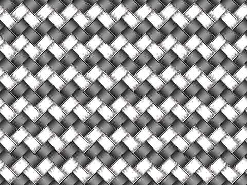 Seamless woven black and white bump