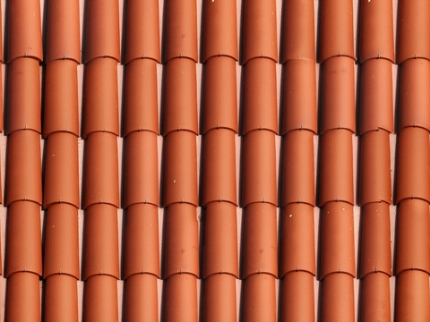 Seamless orange roof tile terracotta tile