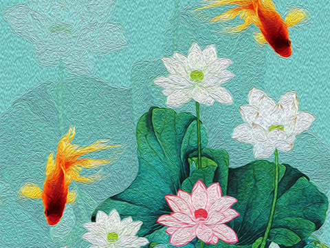 Super clear watercolor decorative painting