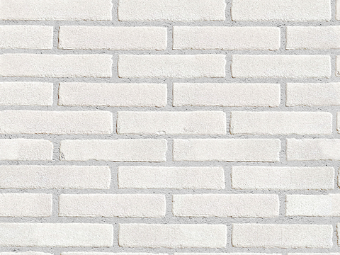 Seamless white brick wall exterior wall ground