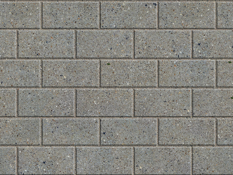 Seamless outdoor brick sidewalk road ground square brick