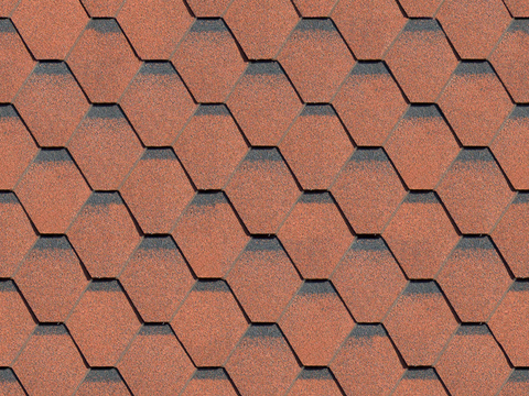 Seamless villa building roof asphalt tiles