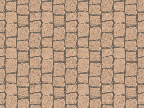 Seamless outdoor brick sidewalk road ground square brick