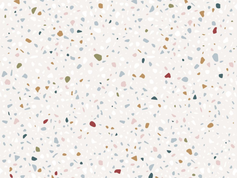 Modern colored terrazzo