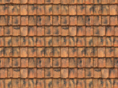 Seamless villa building roof clay ceramic tiles