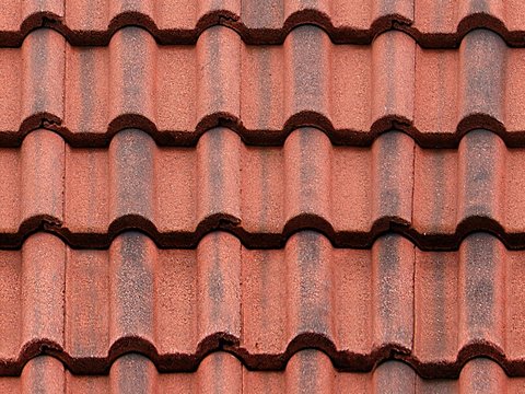 Seamless villa building roof clay ceramic tiles