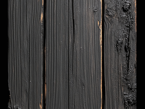 carbon burning wood