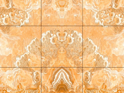 Yellow marble mosaic background wall