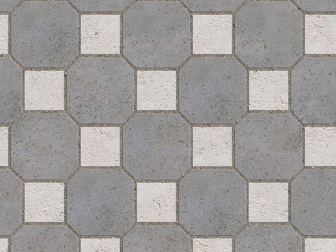 Seamless outdoor brick sidewalk road ground square brick