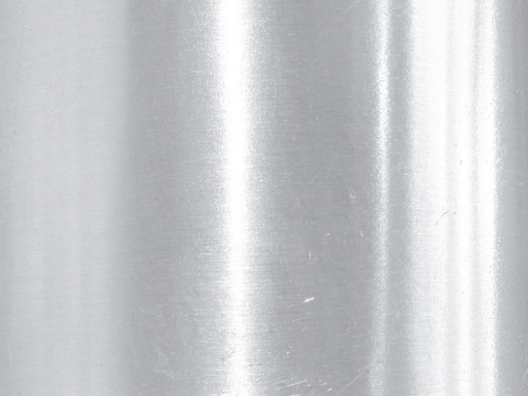 Silver white brushed stainless steel polished metal plate