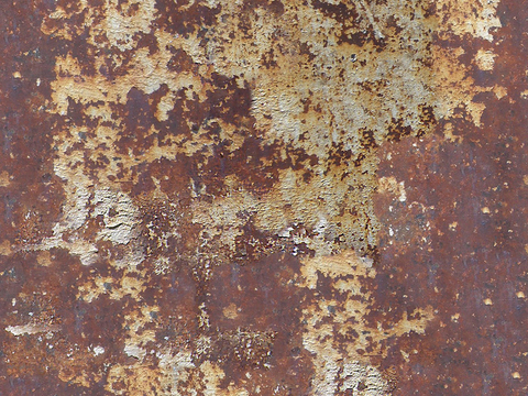 Seamless aged rusty stainless steel sheet metal