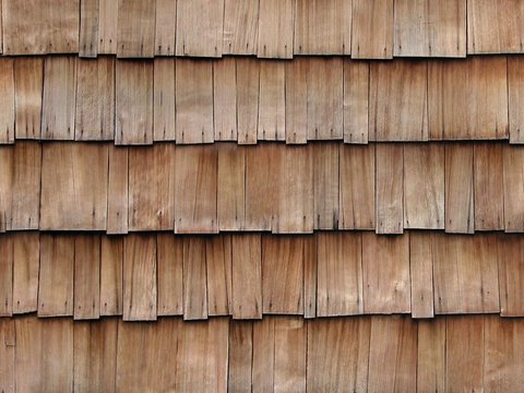 Seamless old villa building roof anti-corrosion wood tiles