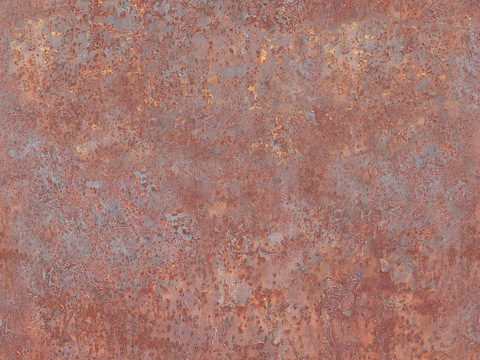 Seamless aged rusty stainless steel sheet metal