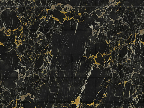 Seamless Modern Black Marble Stone Geometric Splicing Parquet Pattern Tile Floor Tile Wall Tile