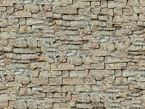 Seamless old damaged outdoor building rock stone wall brick wall