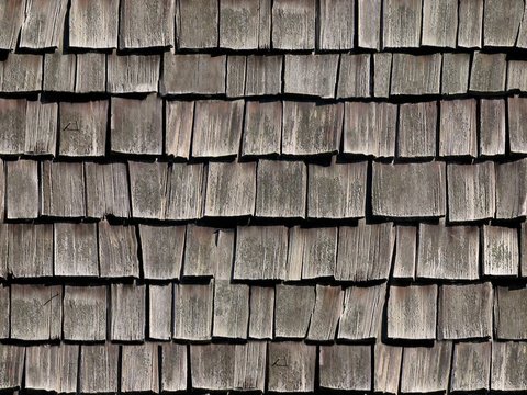 Seamless old villa building roof anti-corrosion wood tiles