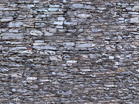 Seamless old damaged outdoor building rock stone wall brick wall