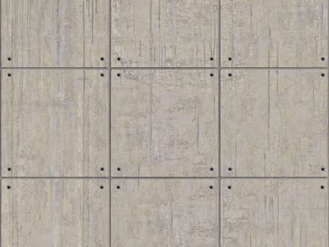 Seamless old concrete cement building exterior wall