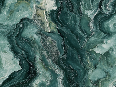 green flowing water seamless marble