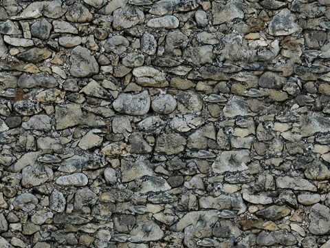 Seamless old damaged outdoor building rock stone wall brick wall