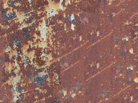 Seamless aged rusty stainless steel sheet metal