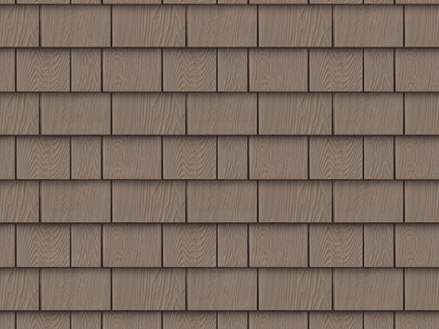 Seamless Brown Antiseptic Wooden Tiles for Old Villa Building Roof