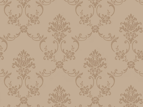 Seamless Brown European French Classical Pattern Wallpaper Wall Cloth Wall Cloth