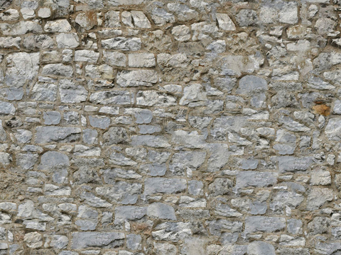 Seamless old damaged outdoor building rock stone wall brick wall