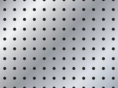 Perforated plate stainless steel metal