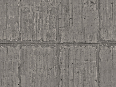 Seamless old concrete cement building exterior wall