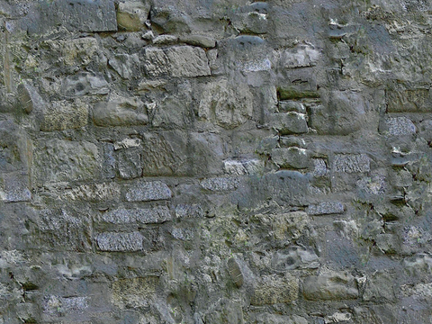 Seamless old damaged outdoor building rock stone wall brick wall